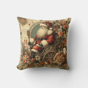 Create Your Own Victorian Christmas Santa Sleigh Cushion