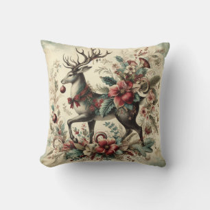 Create Your Own Victorian Christmas Stag Cushion