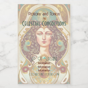 Create Your Own Victorian High Priestess Wine Label