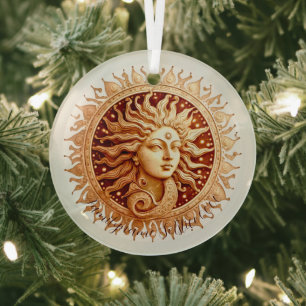 Create Your Own Victorian Sun Goddess Glass Tree Decoration