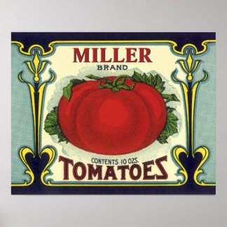 Create Your Own Vintage Fruit Crate Label Art Poster