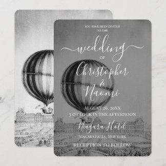 Create Your Own Vintage Hot Air Balloon Invitation
