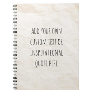Create Your Own Vintage Paper Motivational Quote Notebook