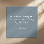 Create Your Own Vintage Typewriter Custom Quote Faux Canvas Print<br><div class="desc">Create your own custom quote faux canvas print. Features minimalist vintage typewriter typography.</div>