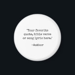 Create Your Own Vintage Typewriter Custom Quote Magnet<br><div class="desc">Create your own custom quote magnet. Features minimalist vintage typewriter typography.</div>