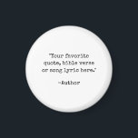Create Your Own Vintage Typewriter Custom Quote Magnet<br><div class="desc">Create your own custom quote magnet. Features minimalist vintage typewriter typography.</div>