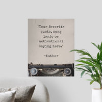 Create Your Own Vintage Typewriter Quote Poster