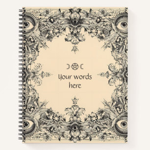 Create Your Own Vintage Victorian Evil Eyes Notebook