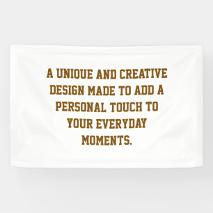 Create Your Own Vinyl Banner, 2.5'x4' Banner