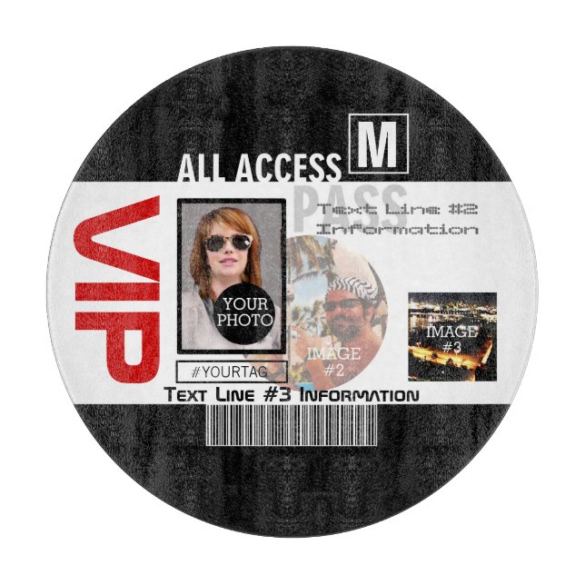 Create Your Own VIP Pass 8 ways to Personalise Cutting Board (Front)