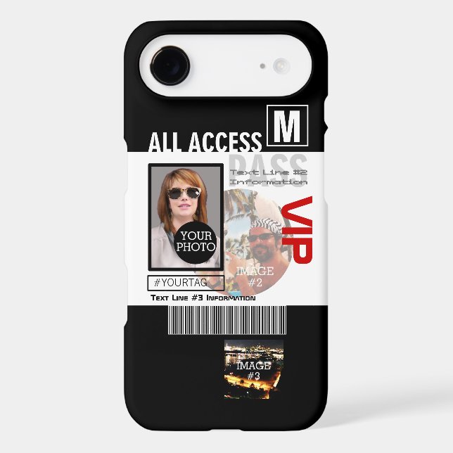 Create Your Own VIP Pass 8 ways to Personalise it! Case-Mate iPhone Case (Back)