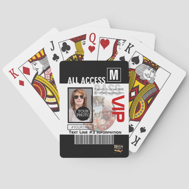 Create Your Own VIP Pass 8 ways to Personalise Playing Cards (Back)