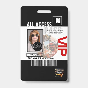 Create Your Own VIP Pass 8 ways to Personalize it ID Badge
