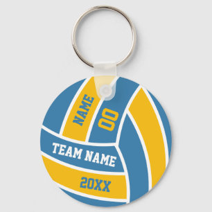 Create Your Own Volleyball Player Team Name Key Ring