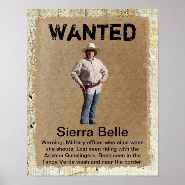 Create Your Own Wanted Poster (Front)