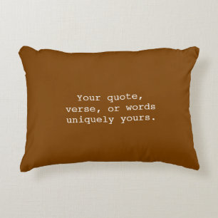 Create Your Own Warm Chocolate Decorative Cushion