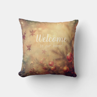 Create Your Own Warm Christmas Baubles Cushion
