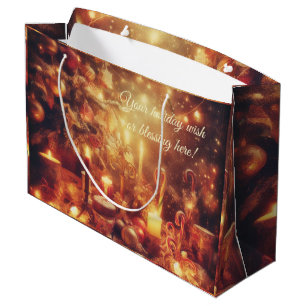 Create Your Own Warm Christmas Party Treats Large Gift Bag
