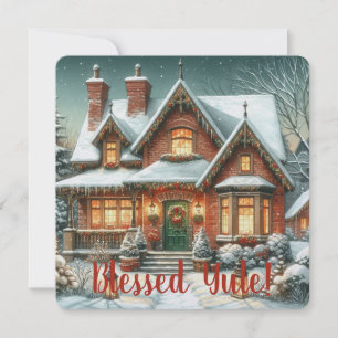 Create Your Own Warm Winter Solstice Cottage Card