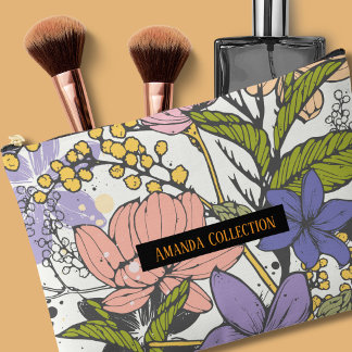 Create your own Watercolor stylish branding Accessory Pouch