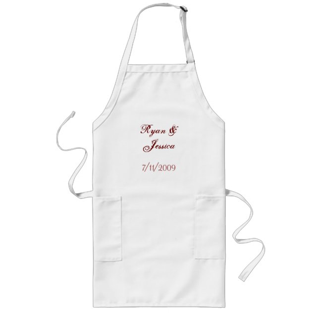 Create your own wedding apron (Front)