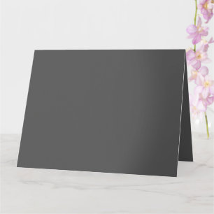 Create Your Own wedding dark gray Card