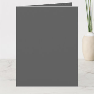 Create Your Own wedding dark gray Thank You Card