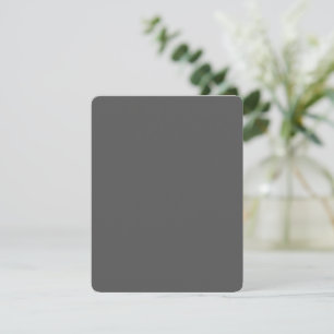Create Your Own wedding dark gray Thank You Card