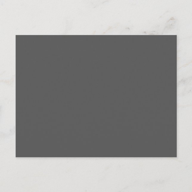 Create Your Own wedding dark grey Postcard (Front)