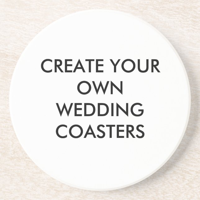 Create Your Own Wedding Favour Coasters (Front)