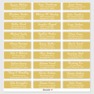 Create Your Own Wedding Guest Address Gold White