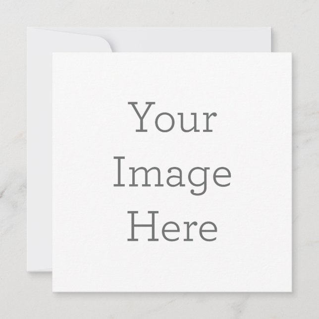 Flat Invitation, Size: 13.3 cm x 13.3 cm, Paper: Signature Matte, Envelopes: White (Front)