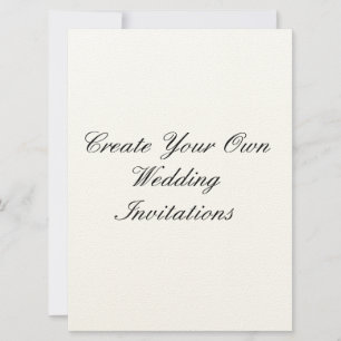 Create Your Own Wedding Invitations 6.5" x 8.75"