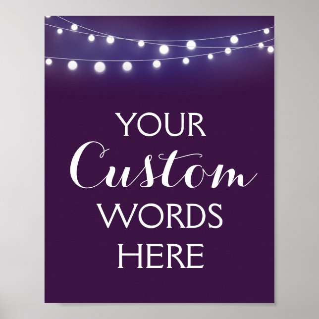 Create your own WEdding/party  sign (Front)