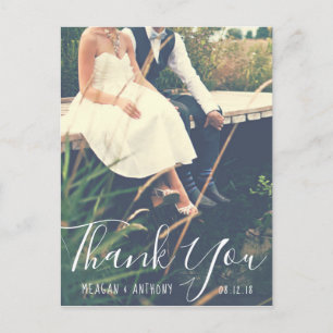 Create Your Own Wedding Photo Thank You Postcard
