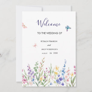 Create Your Own wedding Welcome Sign Holiday Card