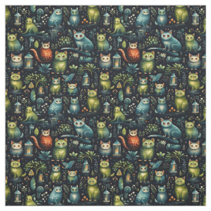 Create Your Own Whimsical Fantasy Lemurs Fabric