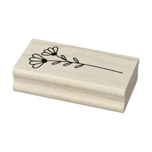 Create Your Own Whimsical Meadow Flowers Floral Rubber Stamp