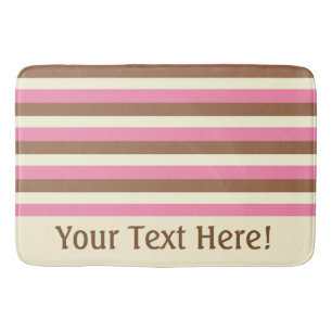 Create Your Own - Whimsical Neapolitan Stripes Bath Mat