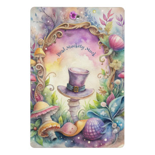 Create Your Own Whimsical Purple Top Hat Mini Clipboard