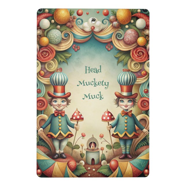 Create Your Own Whimsical Tweedles Mini Clipboard (Back)