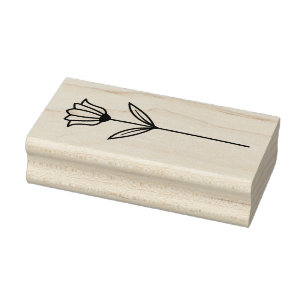 Create Your Own Whimsical Wildflower Blossom Rubber Stamp