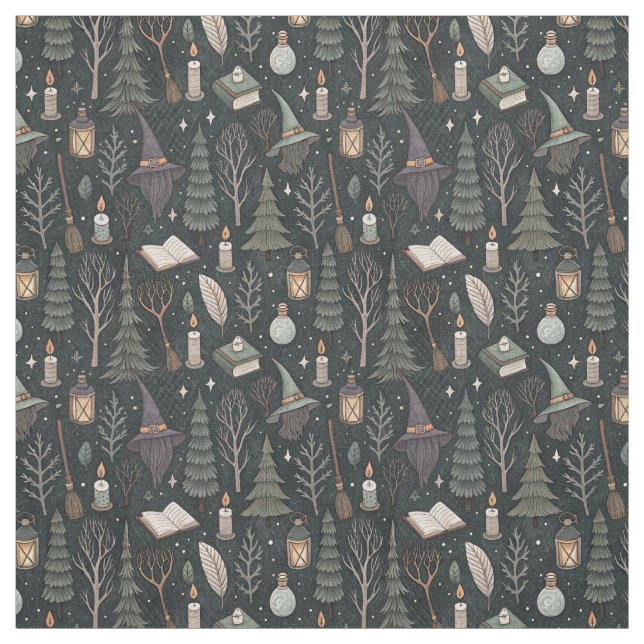 Create Your Own Whimsical Wizard Nature Magic Fabric (Swatch)