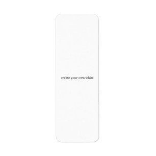 create your own white 