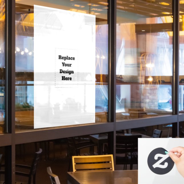 Create Your Own white  (Restaurant Window)