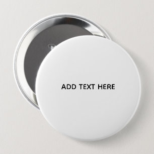 Create Your Own White 10 Cm Round Badge