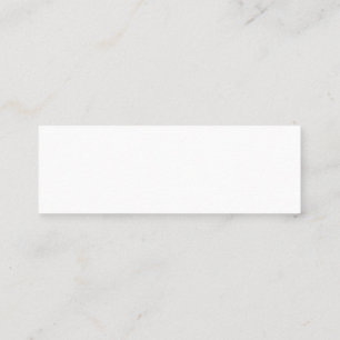 Create your own white , 3.0" x 1.0" Business Card