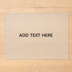 Create Your Own White  Acrylic Invitations