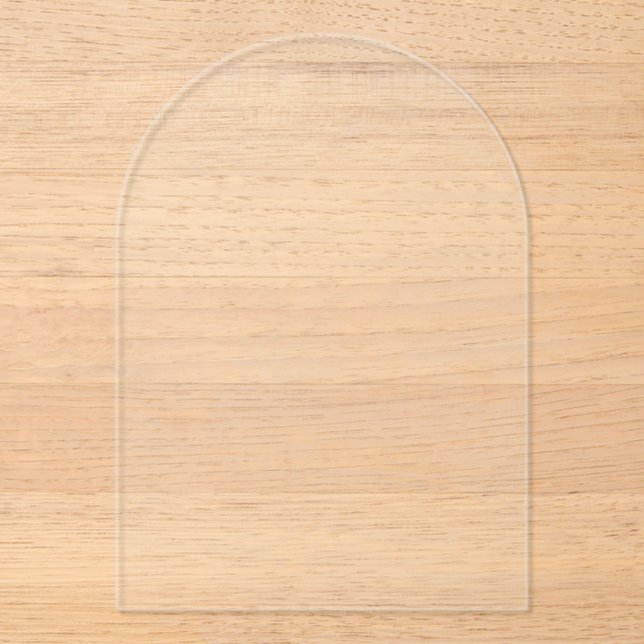 Create your own white acrylic invitations (Front)