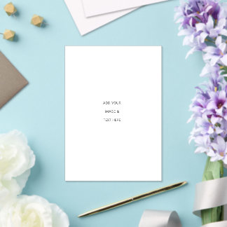 Create Your Own white  Acrylic Invitations